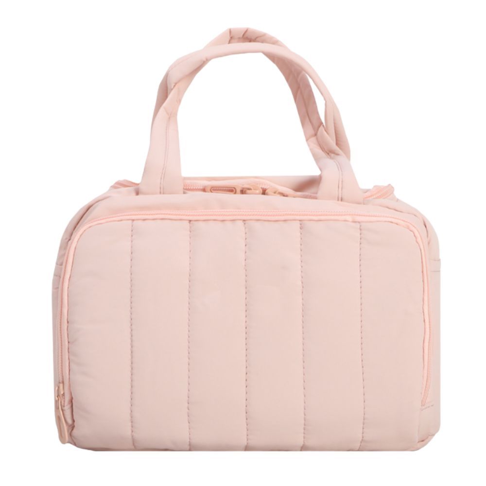 2026 New Quilted Insulated Lunch Bag, Large Capacity Handheld Meal Tote, Portable Thermal Cooler Bento Box Carrier for Office Workers & Students(Pink) - Image 1