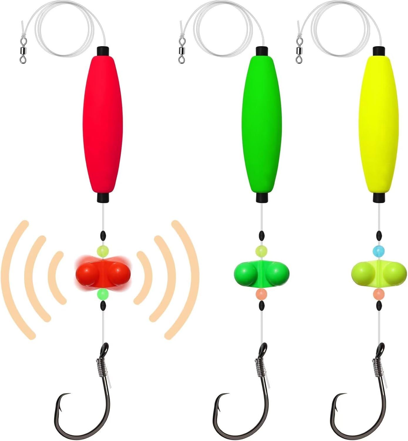 Pre-Tied Catfish Rig System, 23 Inch 55LB Santee Cooper Catfish Float Rig with Adjustable EVA Slip Float and High Carbon Circle Hooks 5/0 6/0 8/0, Ready-to-Fish for River and Bank FishingPre-Tied Catfish Rig System, 23 Inch 55LB Santee Cooper Catfish Floa - Image 1