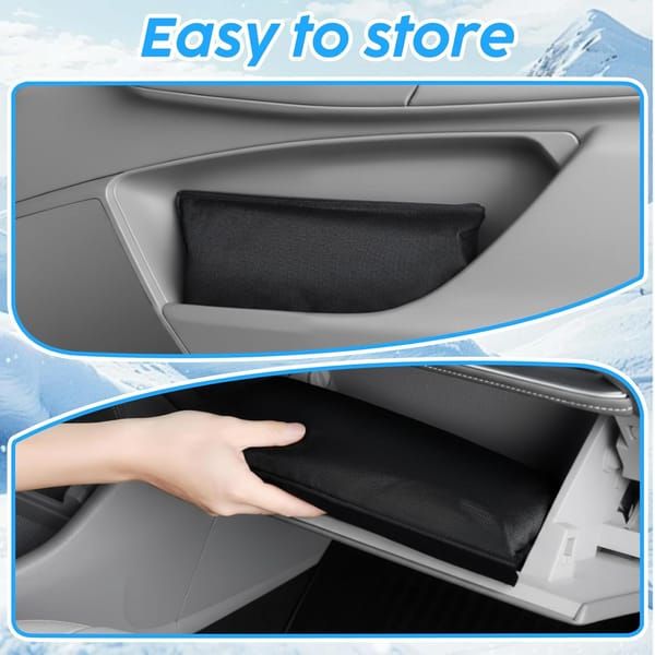 600D Oxford Car Windshield Cover, All Season Windshield Sun Shade & Snow Frost Protector, Waterproof Dustproof Heat Insulation Front Screen Cover with Storage Bag for Sedan SUV - Image 4