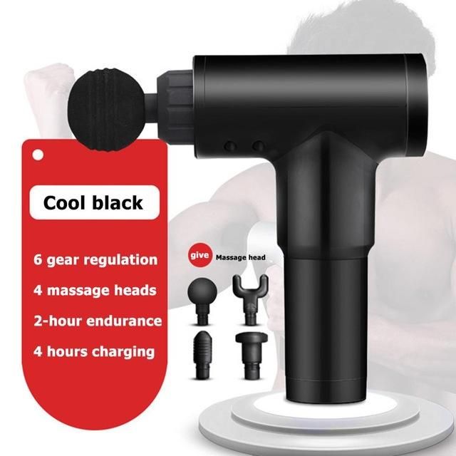 House Of Dasein Muscle Gun Cordless Rechargeable Deep Tissue Body With 4 Massage Head Aftercare - Black - Image 1