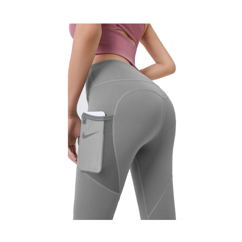 Hod Health & Home High Waist Tummy Control Yoga Leggings With Pocket For Women - Sea Rock Grey - L - Image 1