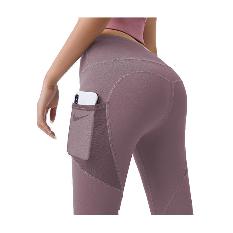 Hod Health & Home High Waist Tummy Control Yoga Leggings With Pocket For Women - Purple - S - Image 1