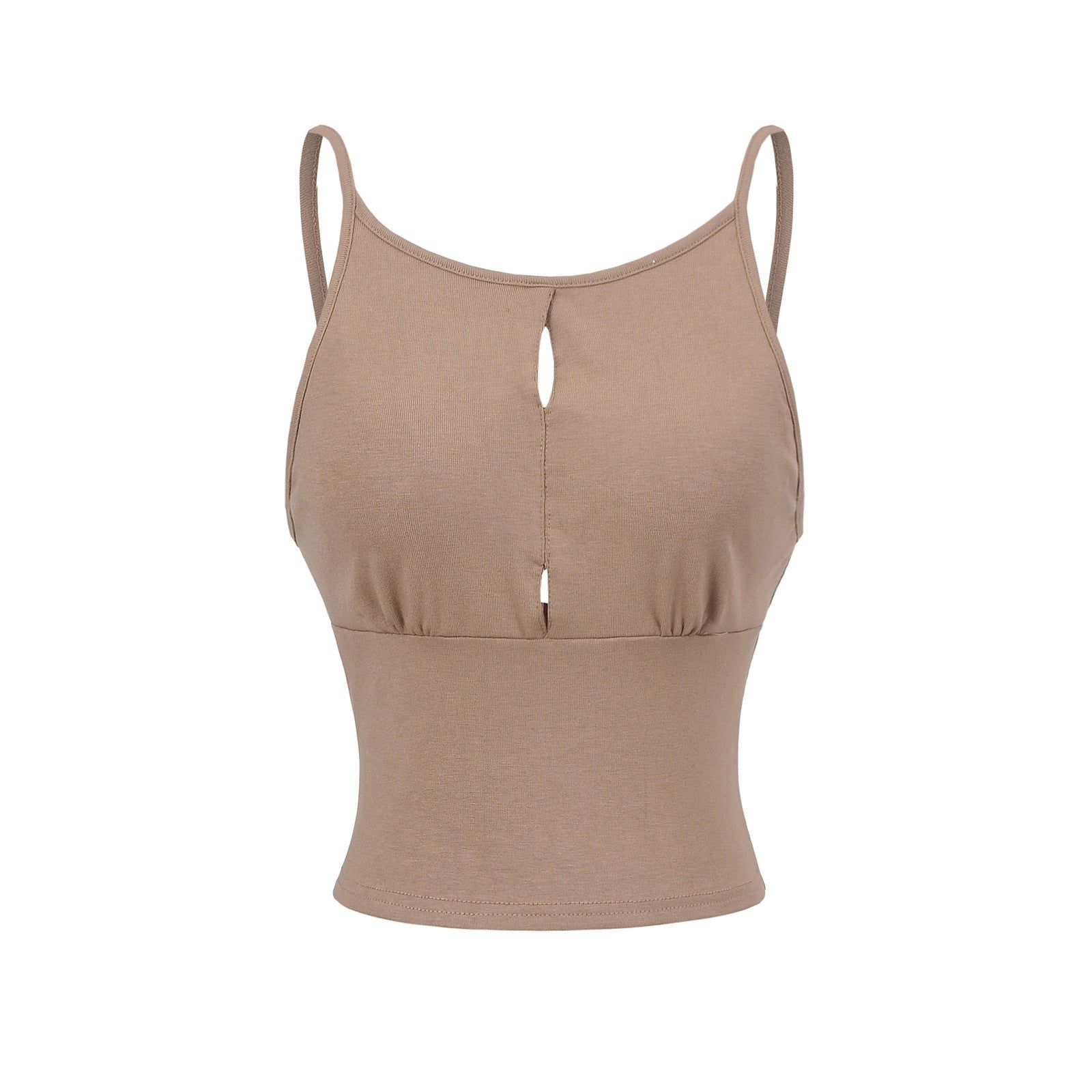 House Of Dasein Hollow Vest Lingerie For Women - Khaki - L - Image 1