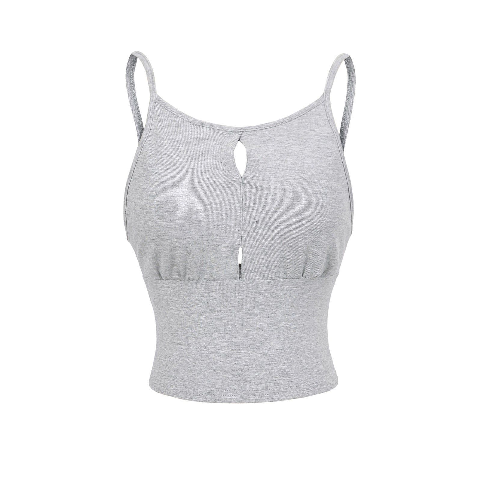House Of Dasein Hollow Vest Lingerie For Women - Flower Gray - L - Image 1