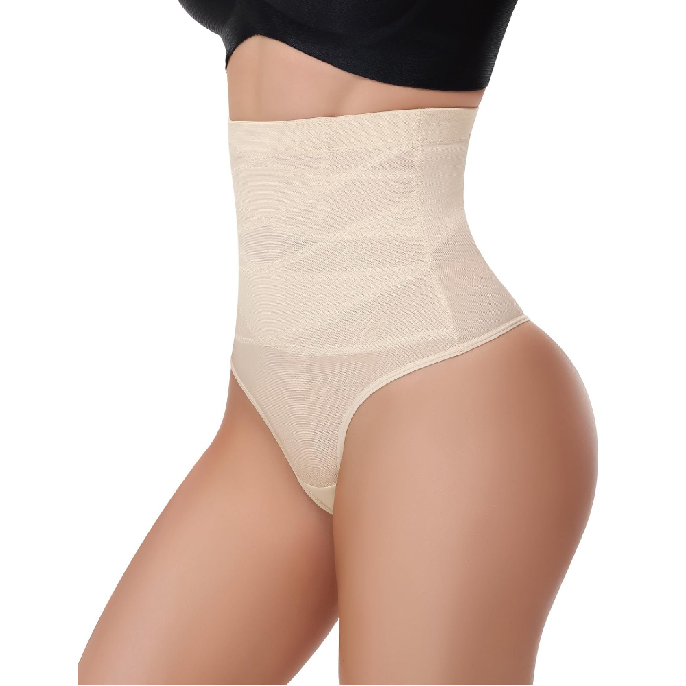 House Of Dasein Fashionable Lightweight High Waisted Shaping Plus Size Underwear For Women With Tummy Control Cinching Butt Lifting And Body Sculpting Effect - Skin Tone - L - Image 1
