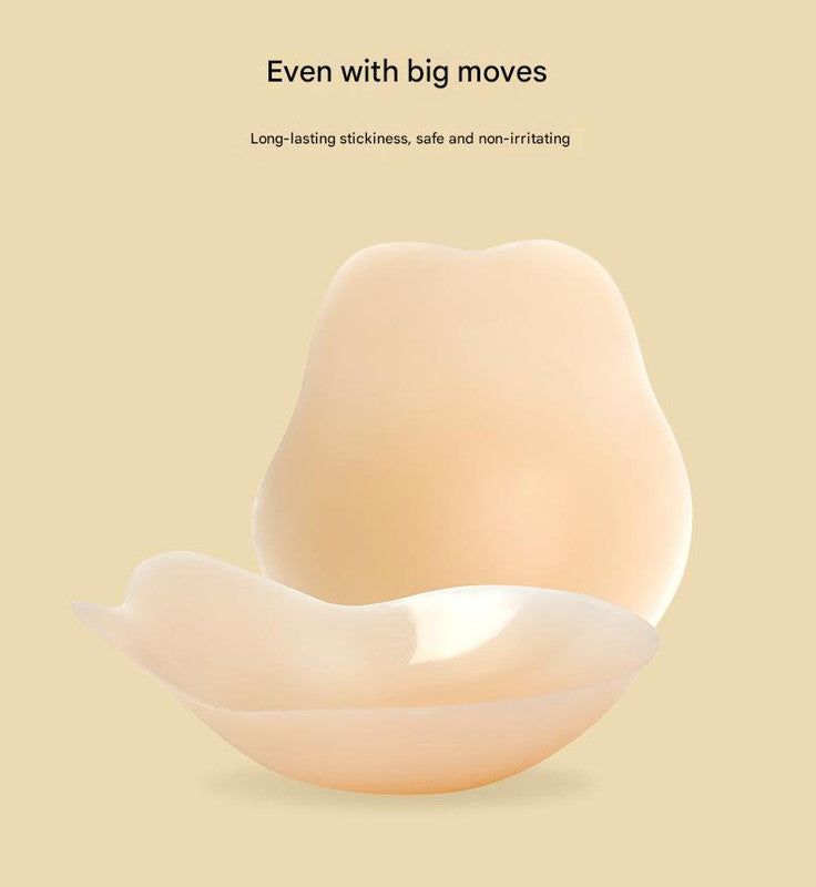 Size M 3 Pairs Skin Color Reusable Silicone Breast Lift Nipple Covers Invisible Adhesive Bra Pasties For Seamless & Coverage - Image 8
