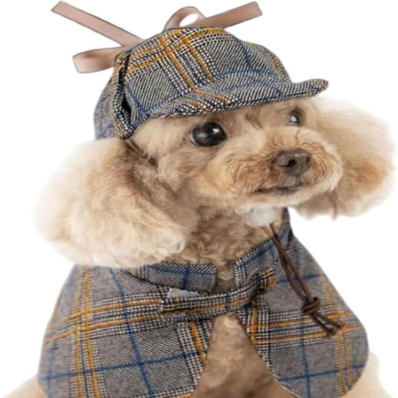 Cute Detective Pet Clothes Set For Small & Medium Dogs And Cats (Large) - Image 1