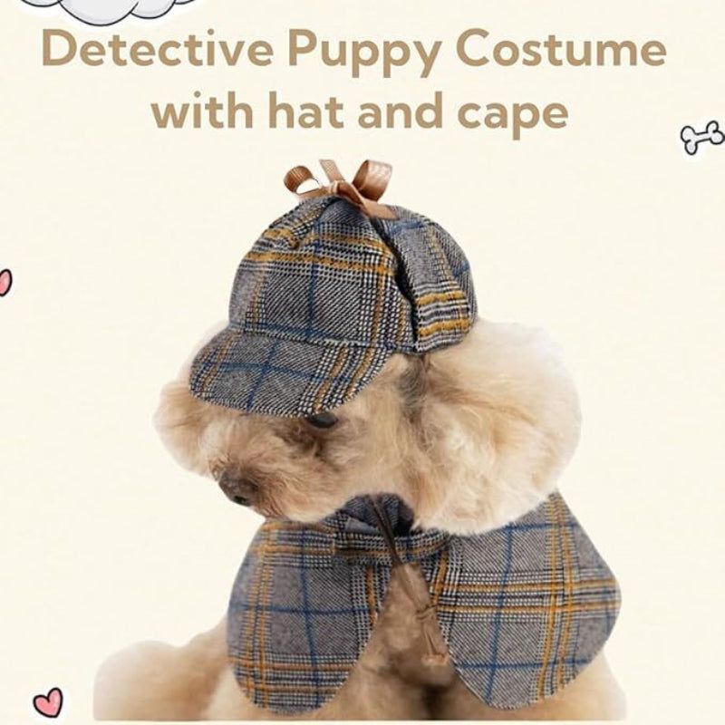Cute Detective Pet Clothes Set For Small & Medium Dogs And Cats (Large) - Image 2