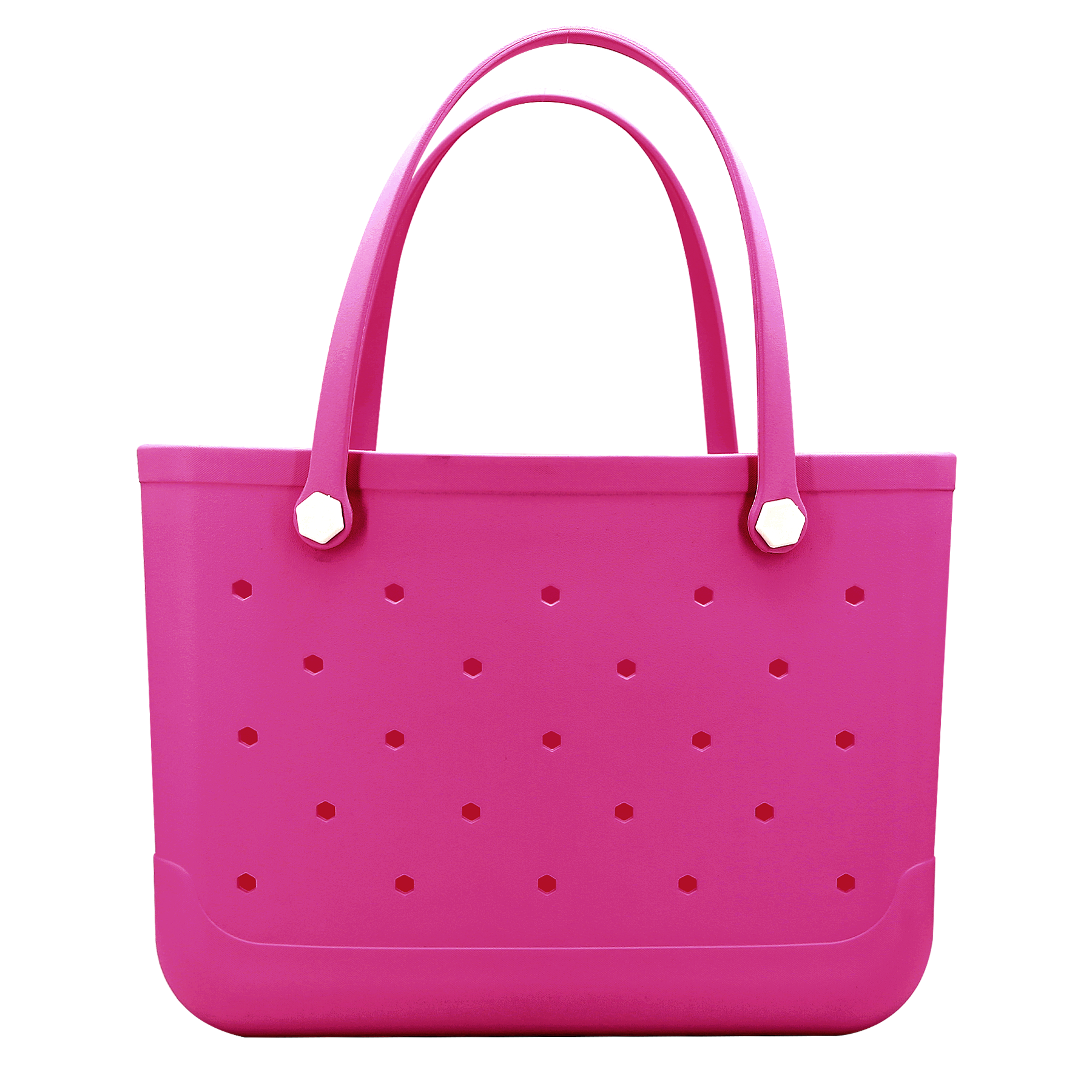Waterproof Hexagon Mesh Beach Bag - Large Capacity Travel Storage Tote for Swimwear Towel Sunglasses - Rose Red Large 48x34x24cm - Image 1