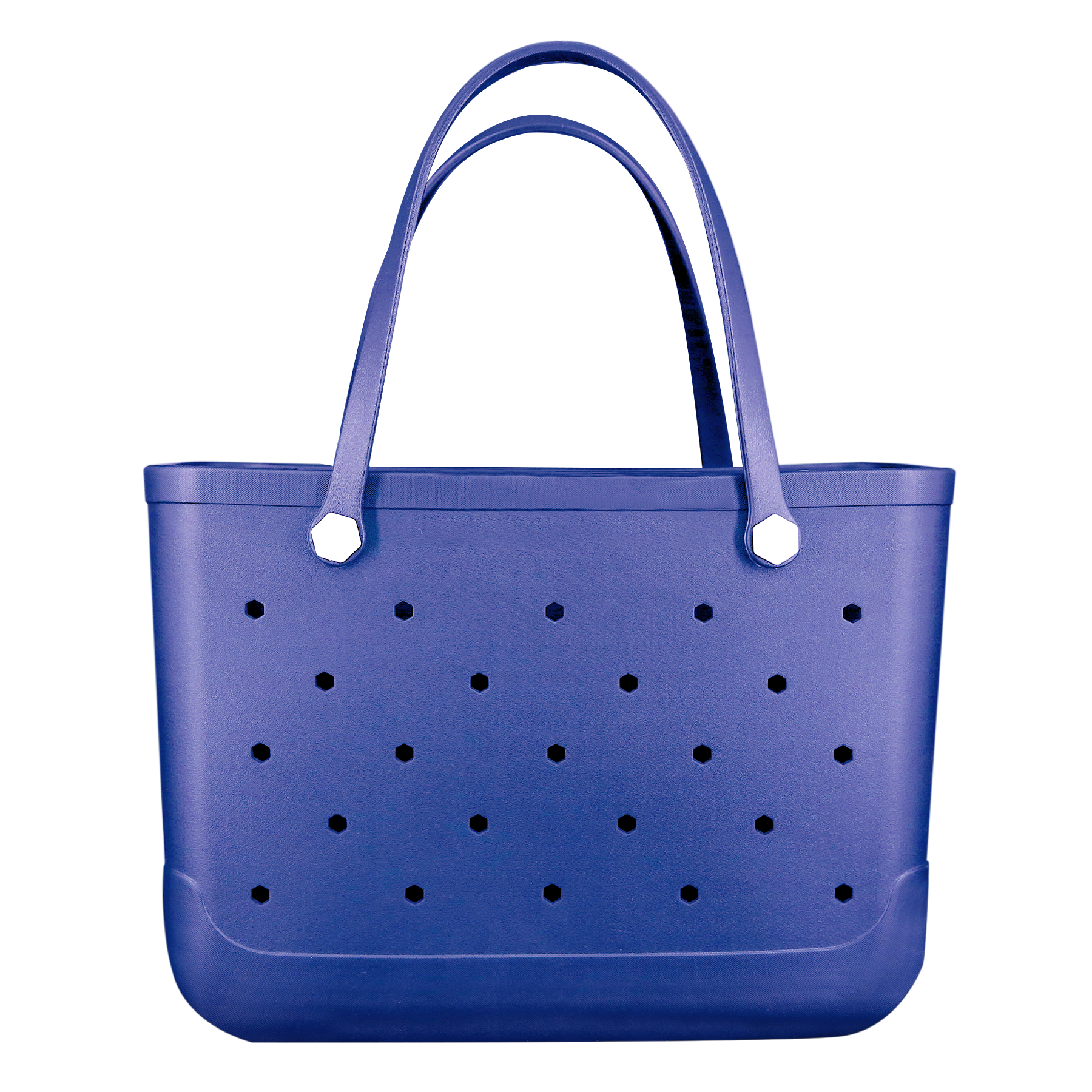 Waterproof Hexagon Mesh Beach Bag - Large Capacity Travel Storage Tote for Swimwear Towel Sunglasses - Royal Blue Large 48x34x24cm - Image 1