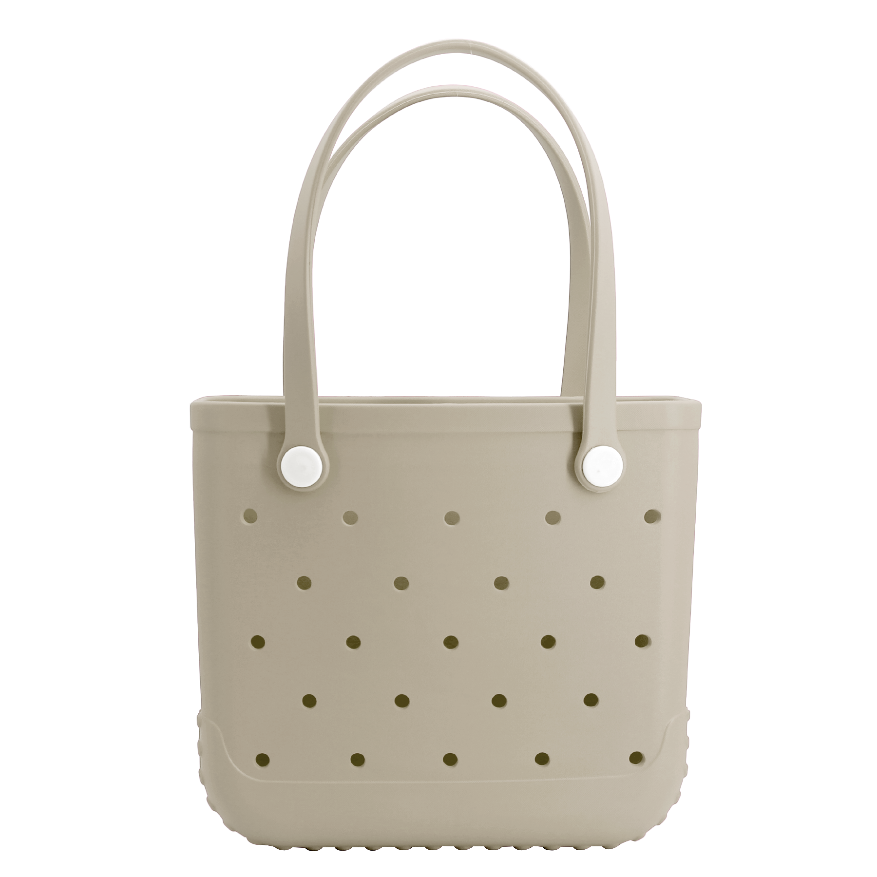 Waterproof Hexagon Mesh Beach Bag - Large Capacity Travel Storage Tote for Swimwear Towel Sunglasses - Apricot Medium 37x32x13cm - Image 1