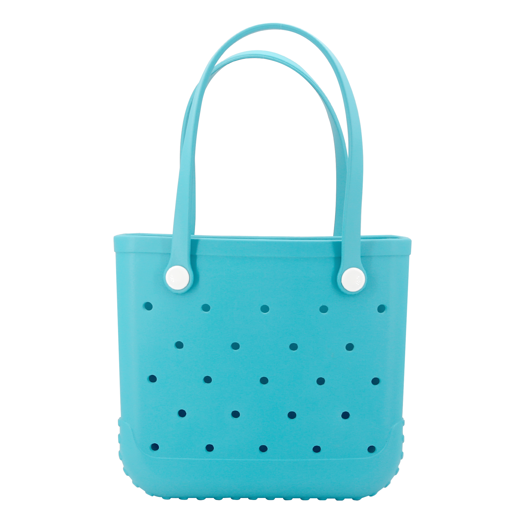 Waterproof Hexagon Mesh Beach Bag - Large Capacity Travel Storage Tote for Swimwear Towel Sunglasses - Light Blue Medium 37x32x13cm - Image 1