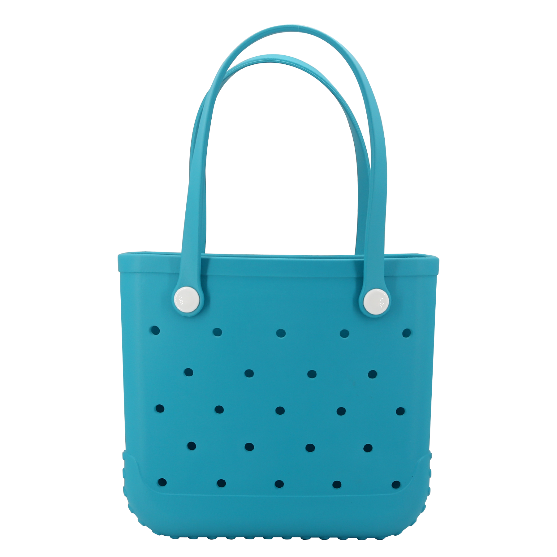 Waterproof Hexagon Mesh Beach Bag - Large Capacity Travel Storage Tote for Swimwear Towel Sunglasses - Lake Blue Medium 37x32x13cm - Image 1