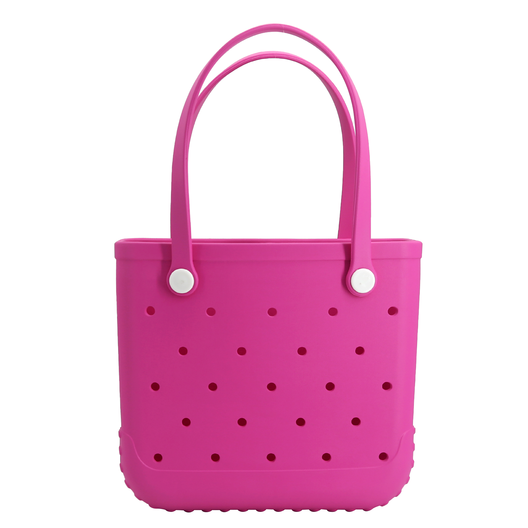 Waterproof Hexagon Mesh Beach Bag - Large Capacity Travel Storage Tote for Swimwear Towel Sunglasses - Rose Red Medium 37x32x13cm - Image 1