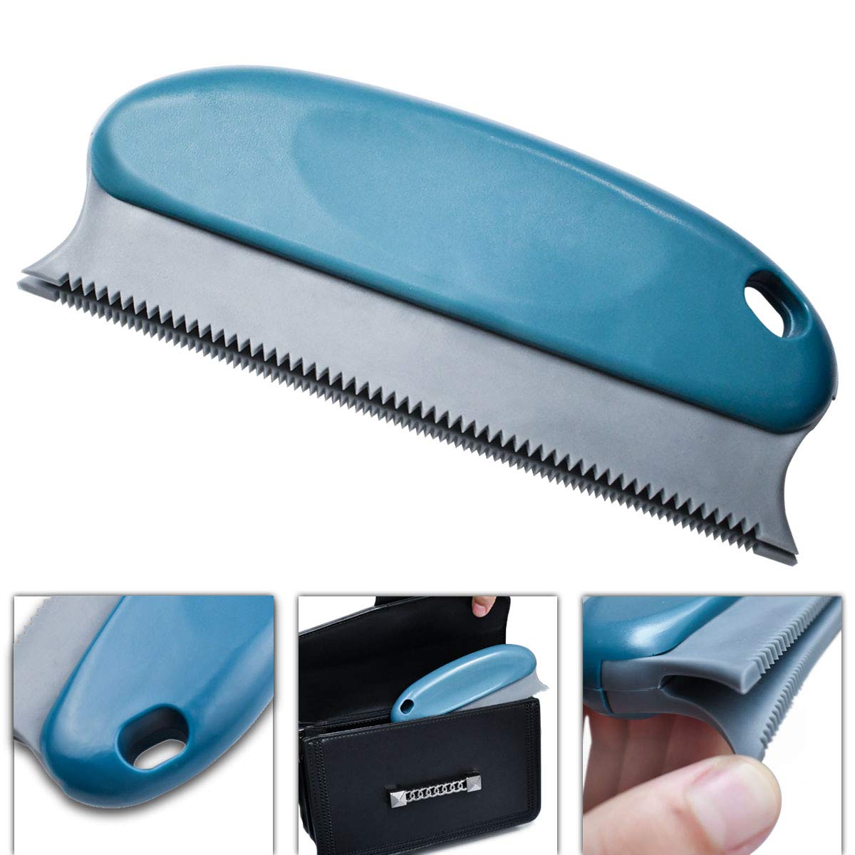 Petluno Pet Hair Remover Brush ABS Double Serrated Structure Detailer for Car Interiors Furniture Carpet Couch Sofa Bed Clothes Blinds Cat & Dog lint - Image 3