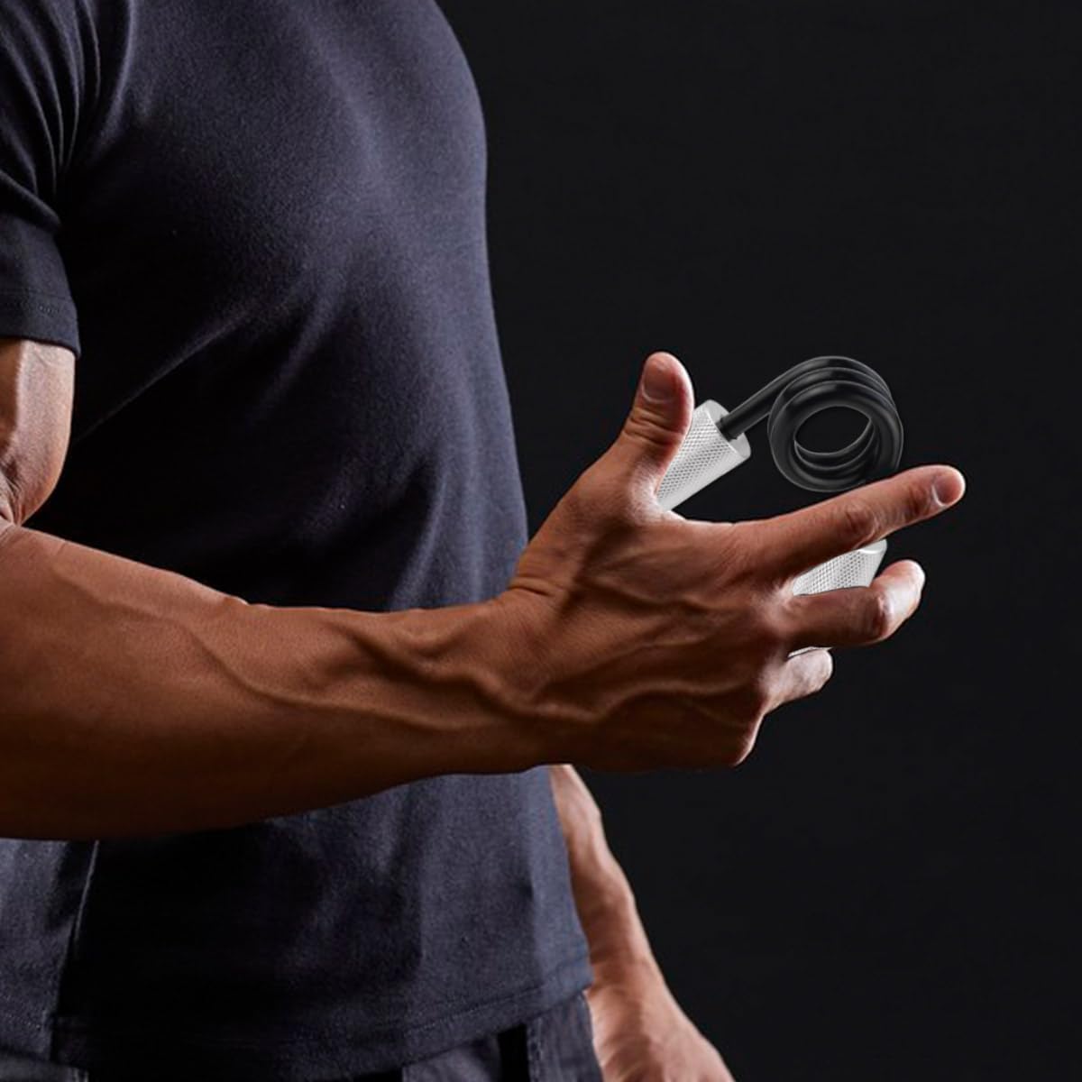 No Slip Heavy-Duty Metal Grip Strength Trainer Forearm for Muscle Building Hand Rehabilitation Home Gym Exerciser Training Recovery Non-slip Gripper Wrist Finger Strengthener - Image 5