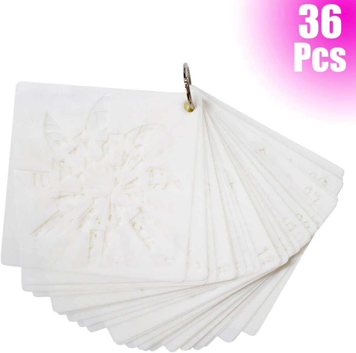 36 Pack Mandala Stencils (3.6x3.6 Inch) Dotting Painting Template Stencil Set for Perfect DIY Art Projects Wood Wall Floor Fabric Furniture Tile Christmas Gift (Reusable) - Image 7