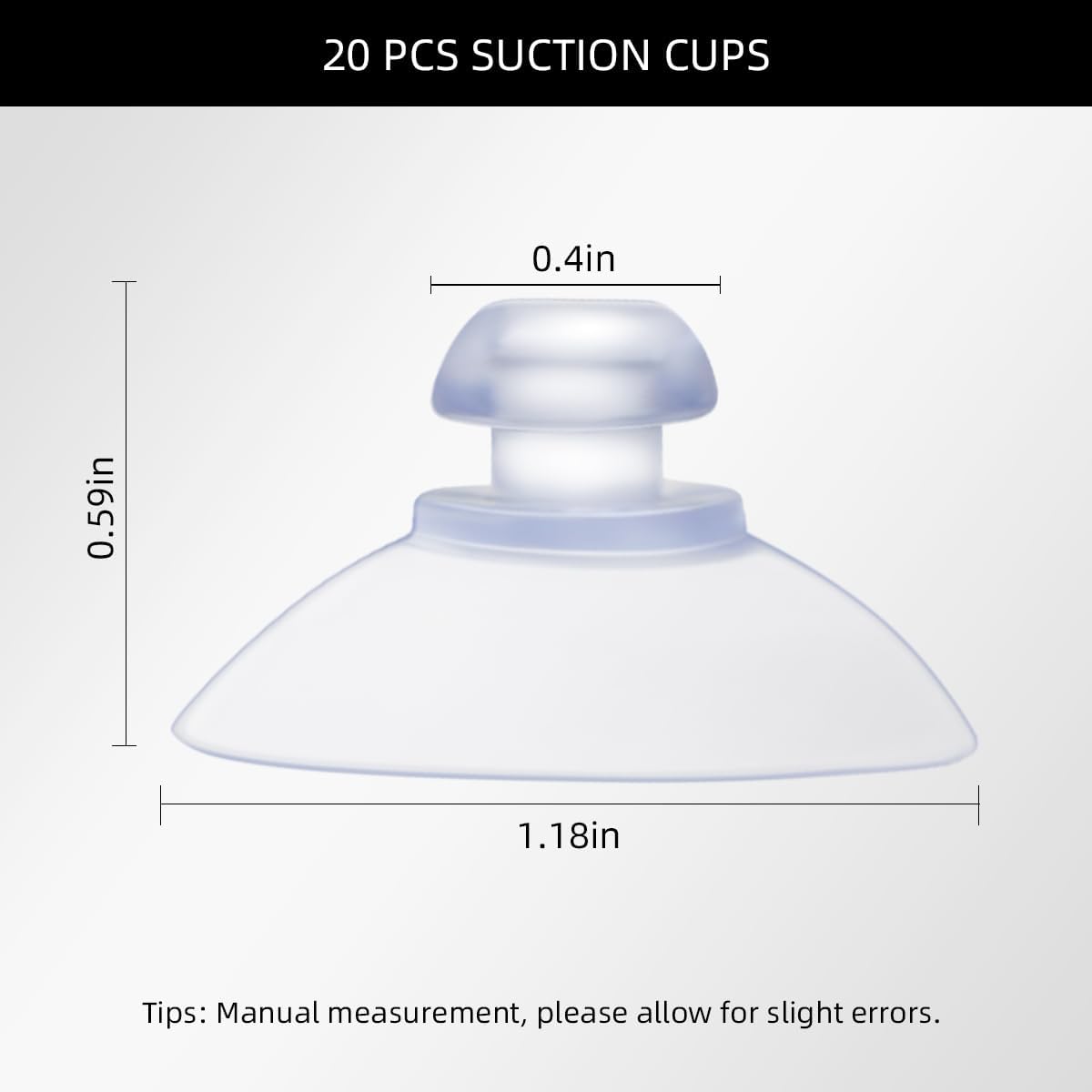 20 Pack Suction Cups for Glass Plastic Sucker Pads Clear Pvc Cup with Hooks Table Transparent Anti-Collision Pad Home Decoration Desk Window (30 mm) - Image 2