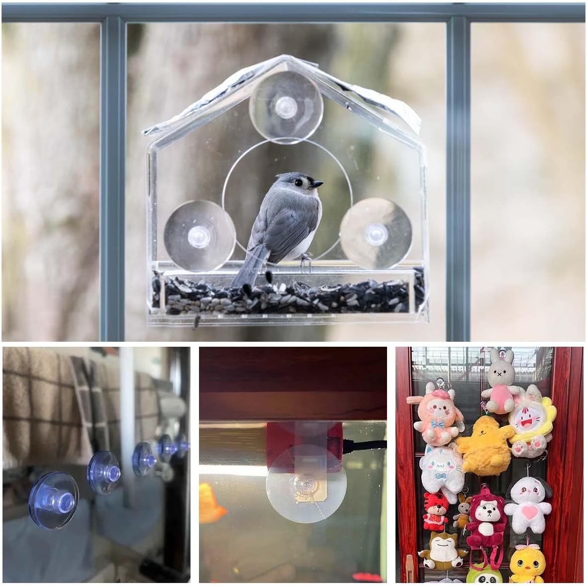 20 Pack Suction Cups for Glass Plastic Sucker Pads Clear Pvc Cup with Hooks Table Transparent Anti-Collision Pad Home Decoration Desk Window (30 mm) - Image 5