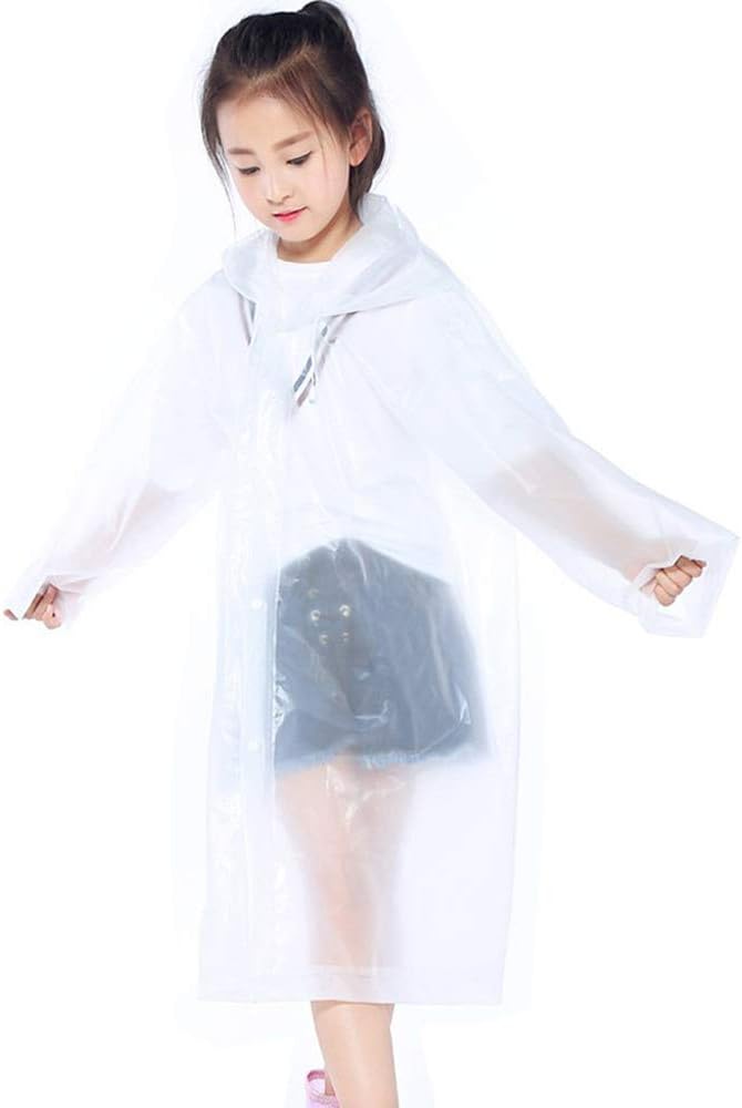 Thicker Reusable Raincoat Rain Poncho Jacket Slicker for Children Boy Girl Kids - Image 1