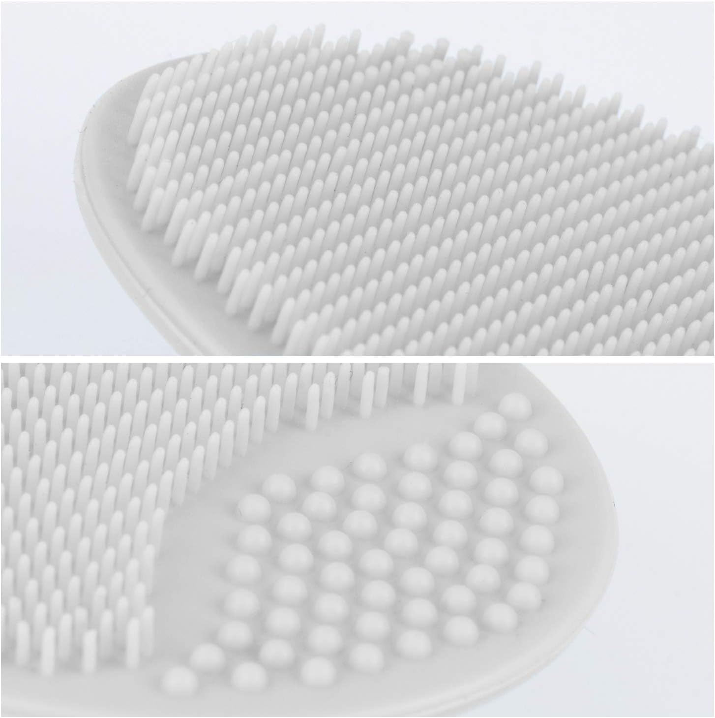 Silicone Face Scrubbers Exfoliator Brush-Facial Cleansing Brush Blackhead Scrubber Exfoliating Pads Precision Pore Pad Acne Removing Brush-2 Pack, White - Image 4