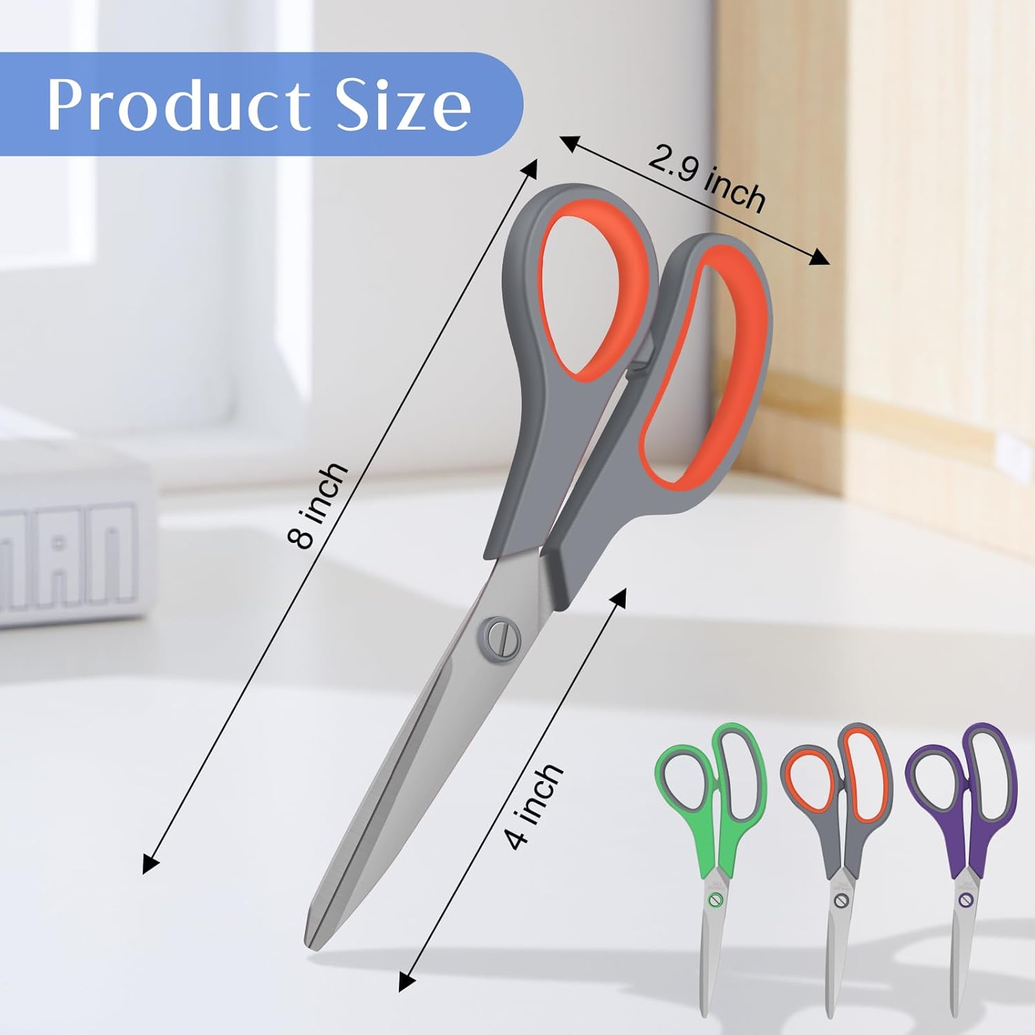 3 Pack Scissors Set, 8.3