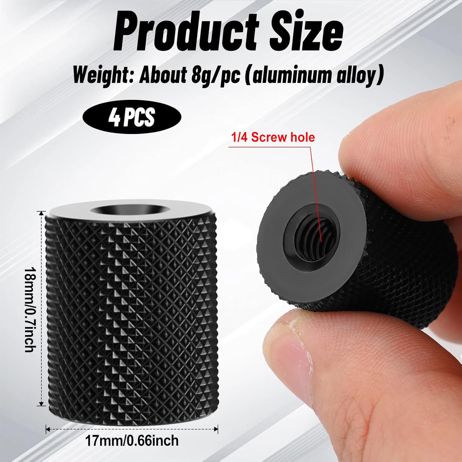 4 PCS Camera Screw Converter 1/4