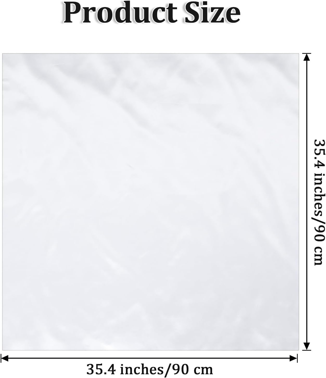 Xindojuz White Head Scarf for Women Girls, Silk Satin Neck Scarf for Hair Women's Scarves, Fashion Square Bandana Purse Scarves for Handbags Sleeping Wrapping at Night (35.4 Inch/90 cm) - Image 1
