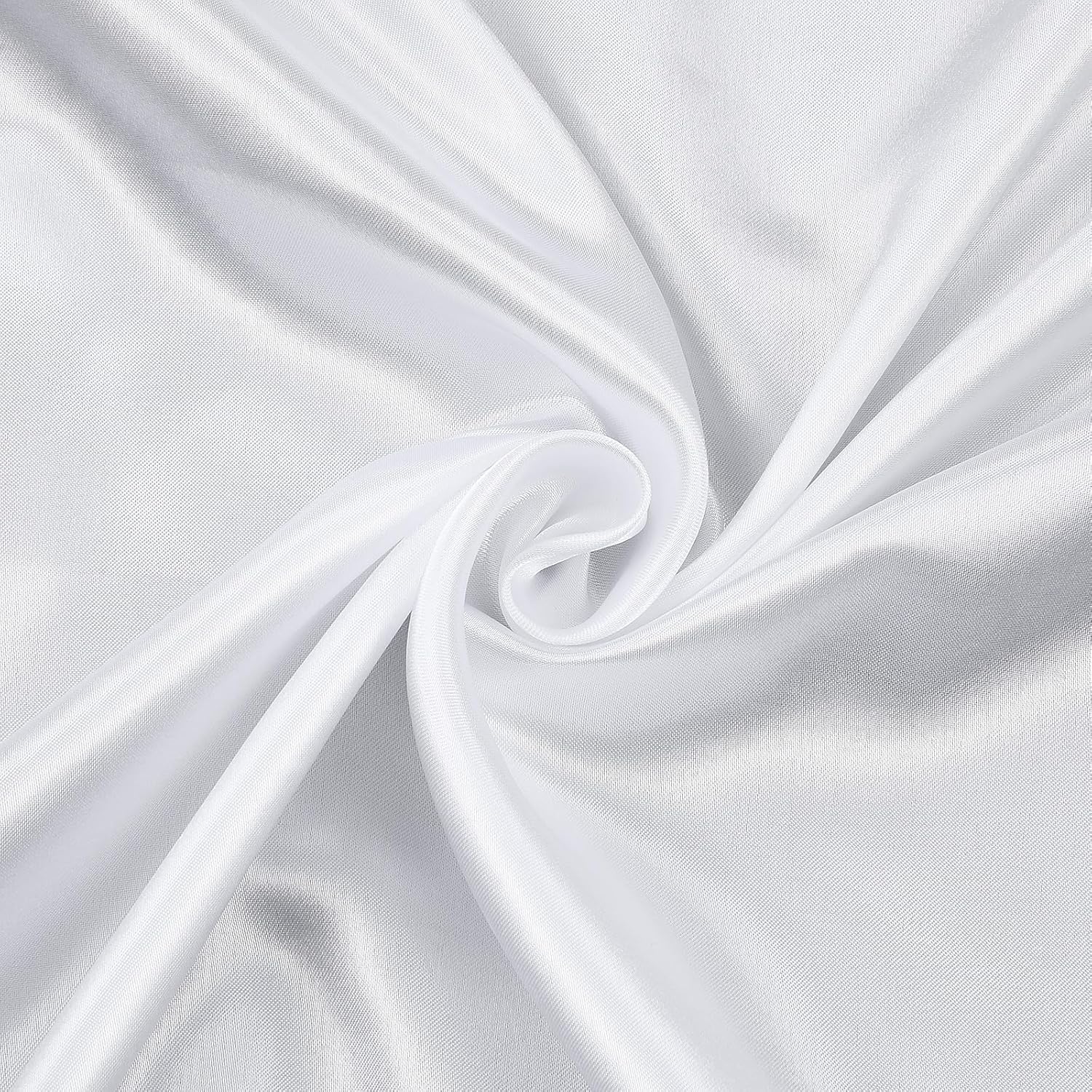 Xindojuz White Head Scarf for Women Girls, Silk Satin Neck Scarf for Hair Women's Scarves, Fashion Square Bandana Purse Scarves for Handbags Sleeping Wrapping at Night (35.4 Inch/90 cm) - Image 4