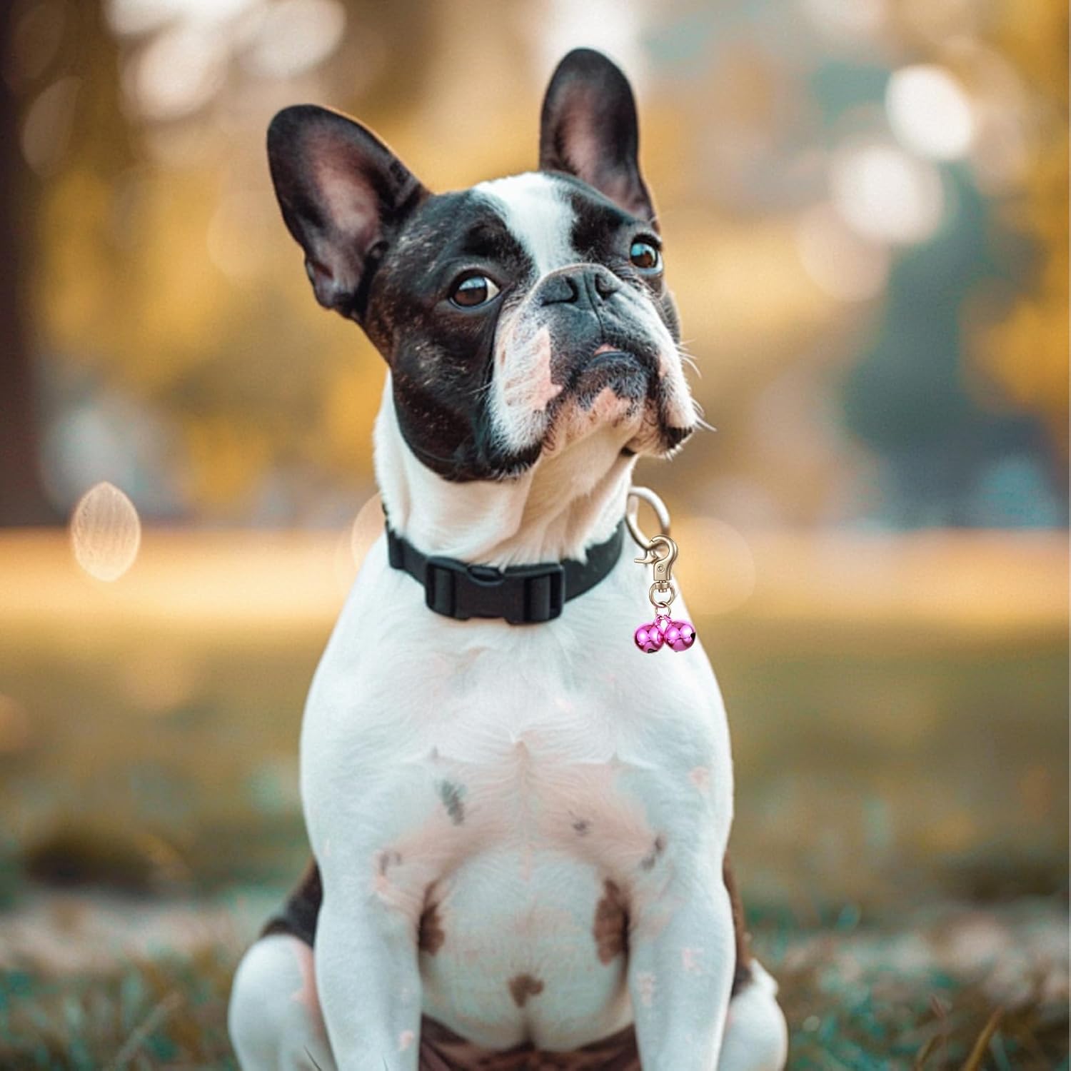 2 PCS Pet Bells for Collar Small Bell for Dog Cat Collar Bells Only Loud Training Pendant Accessories Stainless Steel Collars Charm with Heavy Duty Snap Clips for Dogs Kitty Puppy Pet (Purple) - Image 6