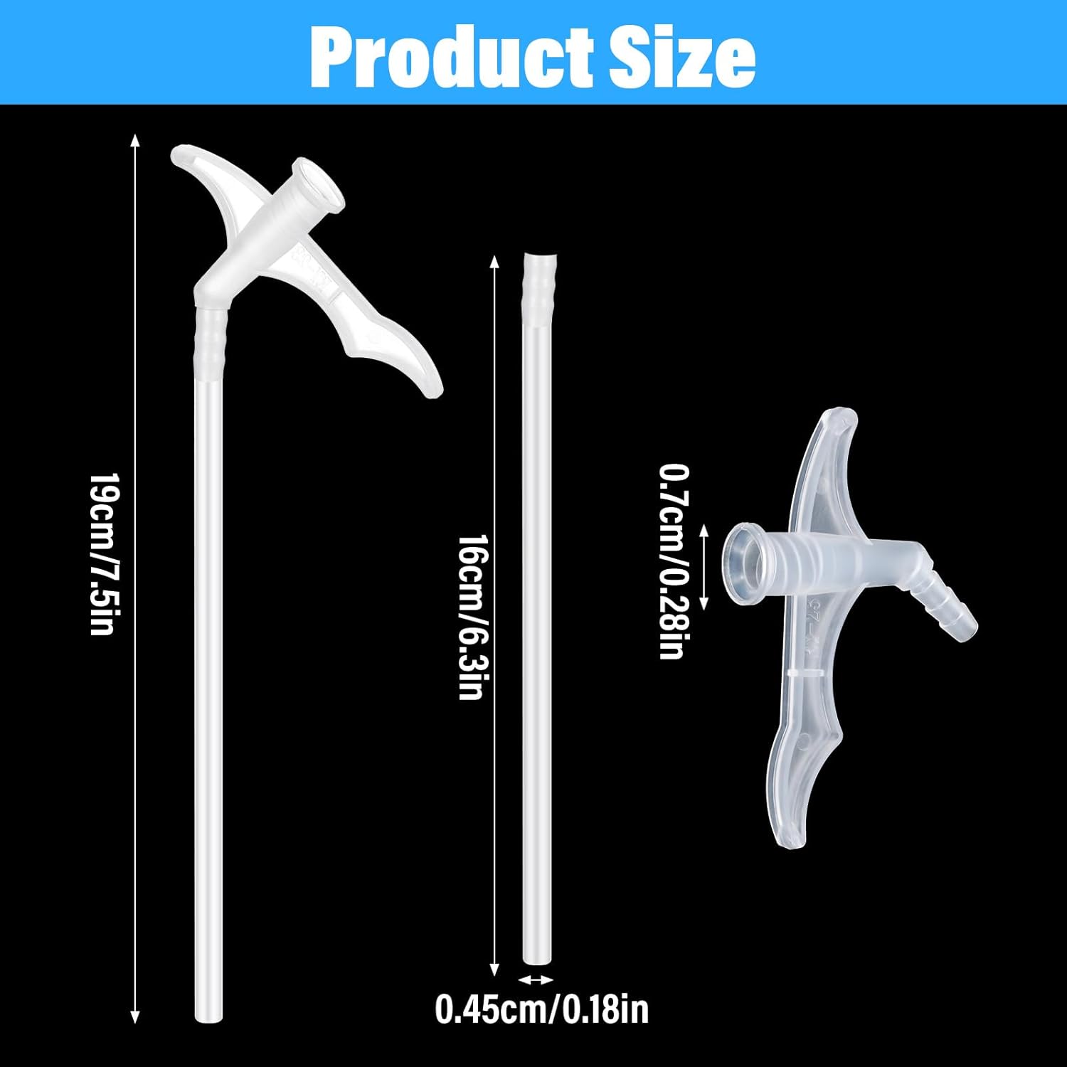 Xindojuz 10 Pcs Attractive Spray Foam Nozzles, Expanding Spray Foam Nozzle Replacement Tubes, Gap Filling Insulating Sprays Replacement Tube for DIY Spraying as Shown Industrial Adhesives - Image 1