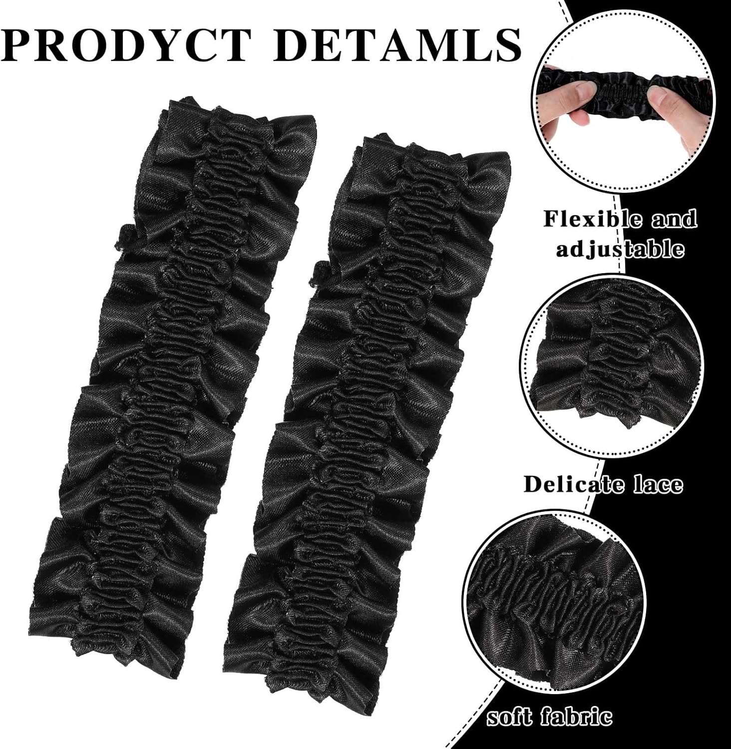 2 Pcs Mens Western Arm Garter Garter for Man's Arm 1920s Sleeve Garters for Men Anti-Slip Roaring Garters Belt Party Decoration Roaring 20s Costumes for Men Party Costum - Image 2