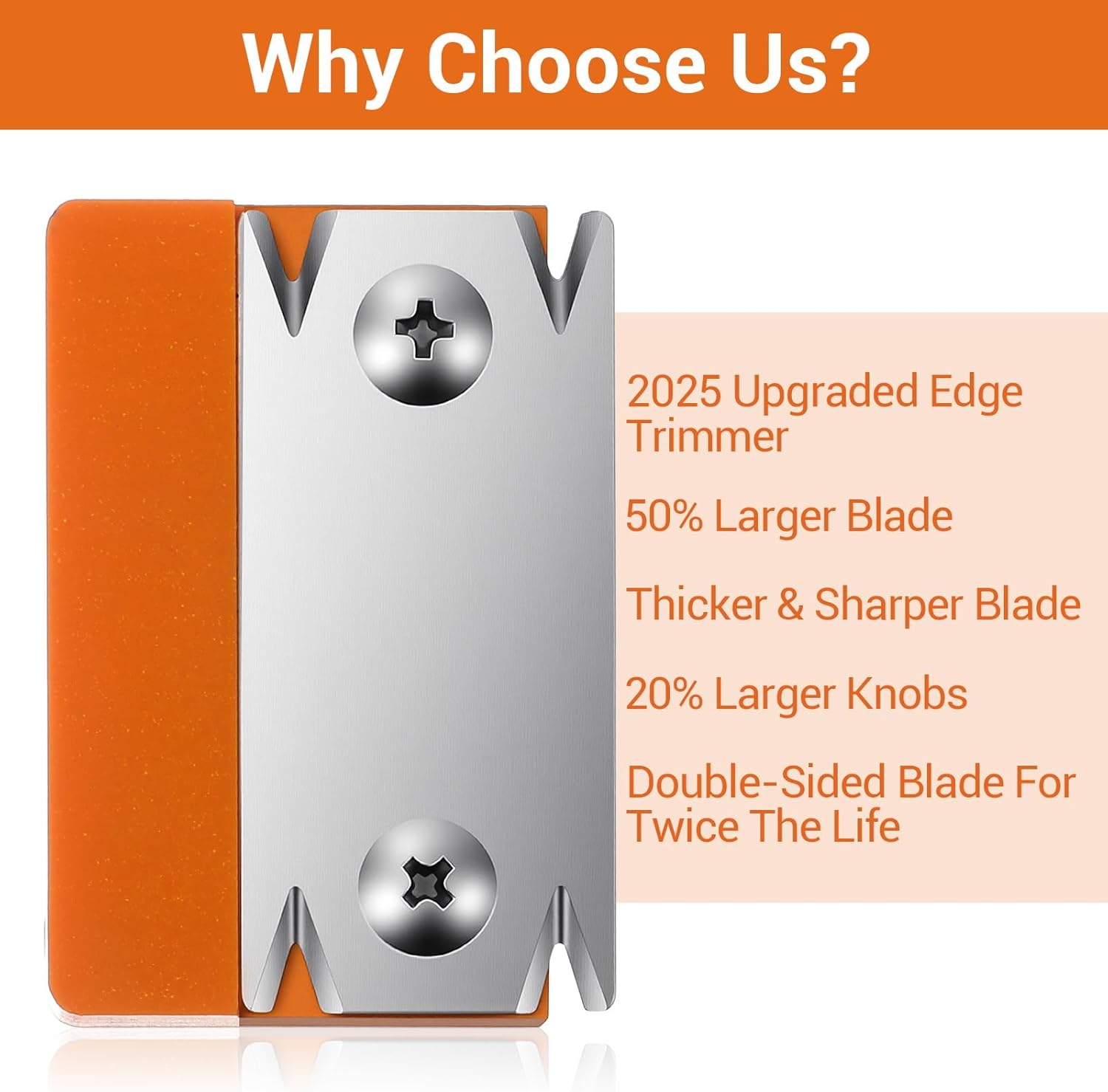 Xindojuz Edge Banding Trimmer & 1 PCS Replacement Blade, Mini Edge Banding Cutter Machine for Woodworking Tools, Hand Edges Corner Planer Bander for Deburring Chamfering and Trimming - Image 3