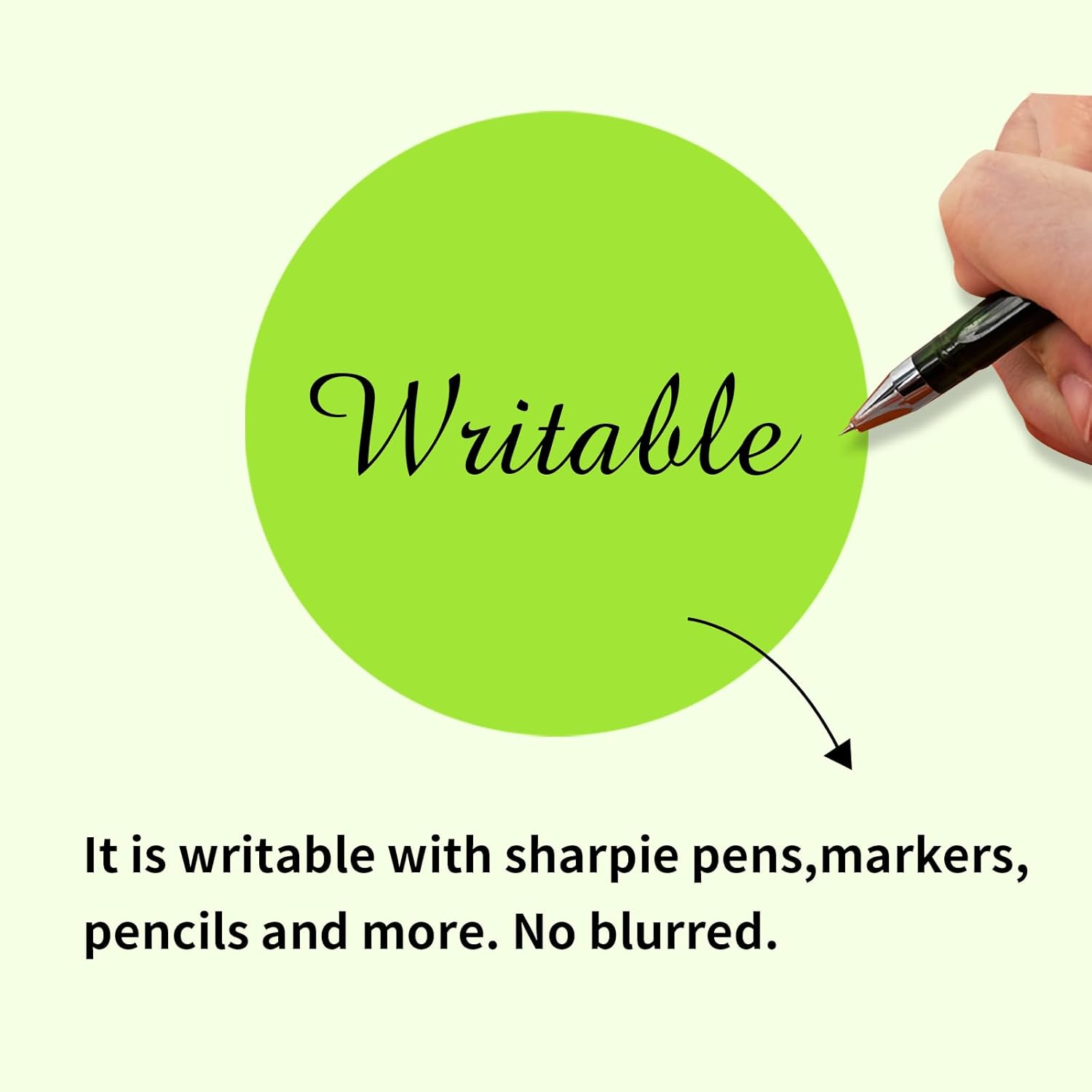 STARLIBOO Dot Stickers: 3in Removable Circle Stickers, Writable for Office, Garage/Yard Sale (200Pcs, 10 Colors) - Image 2