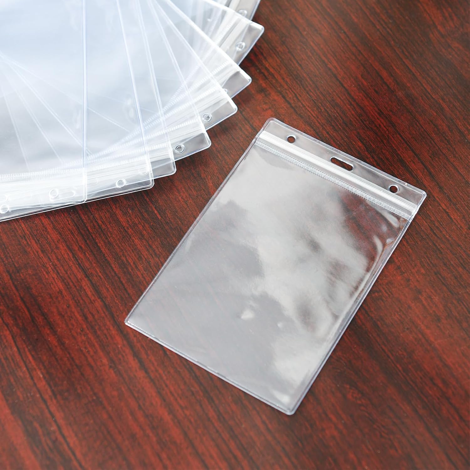 10 Pack Clear Plastic Passport Cover Holder, ID Card Holders Passports Protector, Badge Cover for Travel, Name Badges, ID, Credit Card, License (Passport Holder) - Image 6