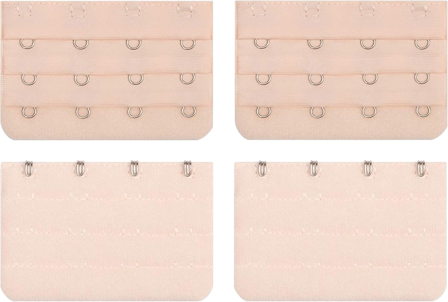 Bra Extender 4 Hook Bra Back Clips Bra Strap Extender Bra Clasp (4pcs) - Image 1