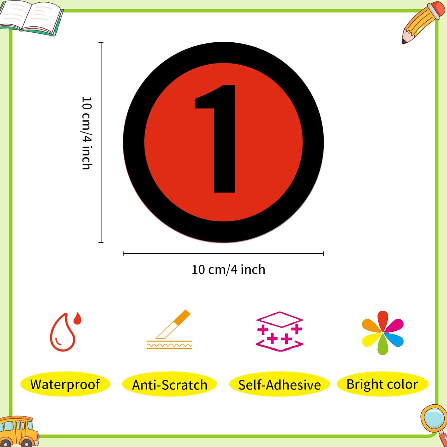 Line up Spots for Classroom Floor- Number Spot Markers Stickers, 36Pcs Floor Numbers for Classroom Lining up Number Stickers for Back to School Kindergarten Preschool Elementary Supplies - Image 2