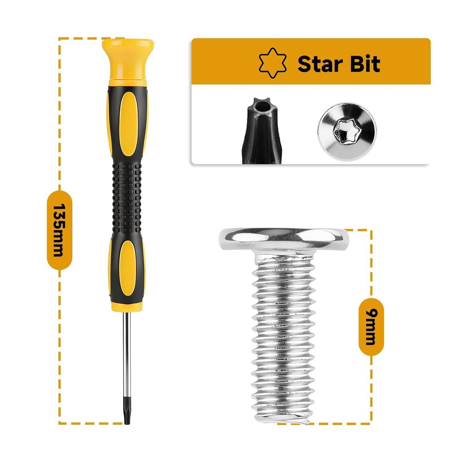 Screwdriver Replacements and 6 Pcs Security Mounting Screws Compatible with myQ Smart Garage Door Video Keypad, Easy to Install - Image 2
