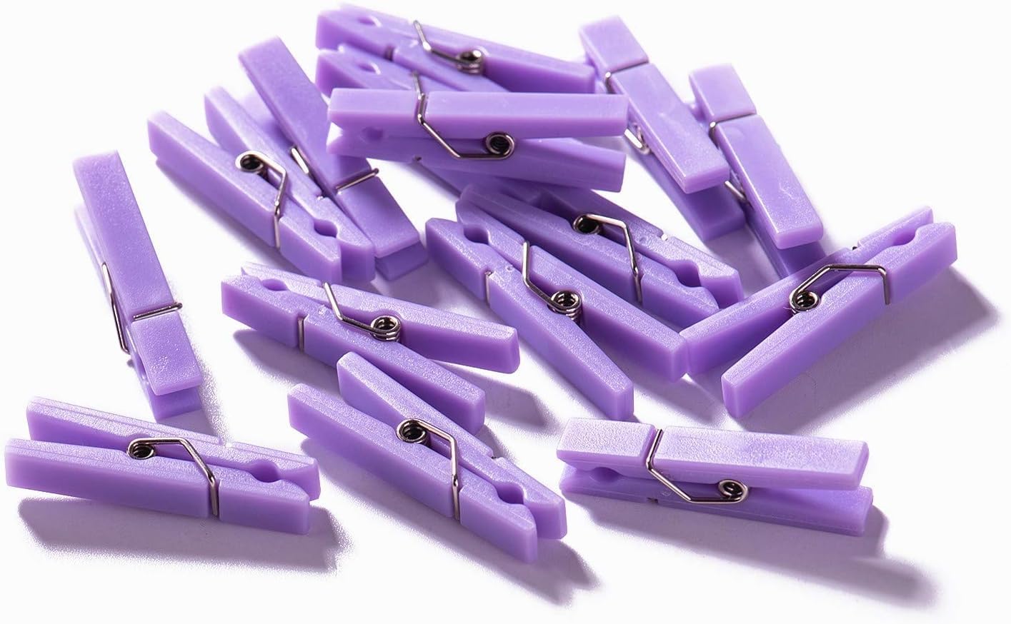48PCS Clothes Pins Baby Shower Clothespin Favors Pink Girl Blue Boy Party Game Purple Clothespin(Purple) - Image 8