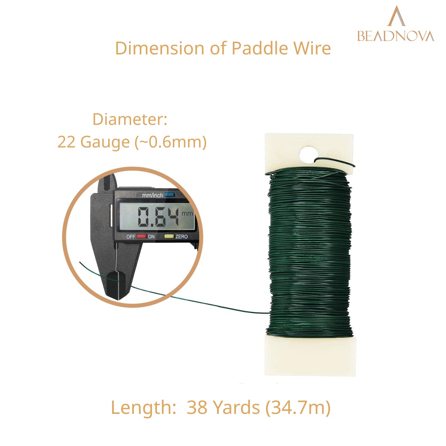 Floral Wire 38 Yards 22 Gauge Paddle Wire for Wreath Making Craft Florist Floral Flower Arrangements Garland - Image 2
