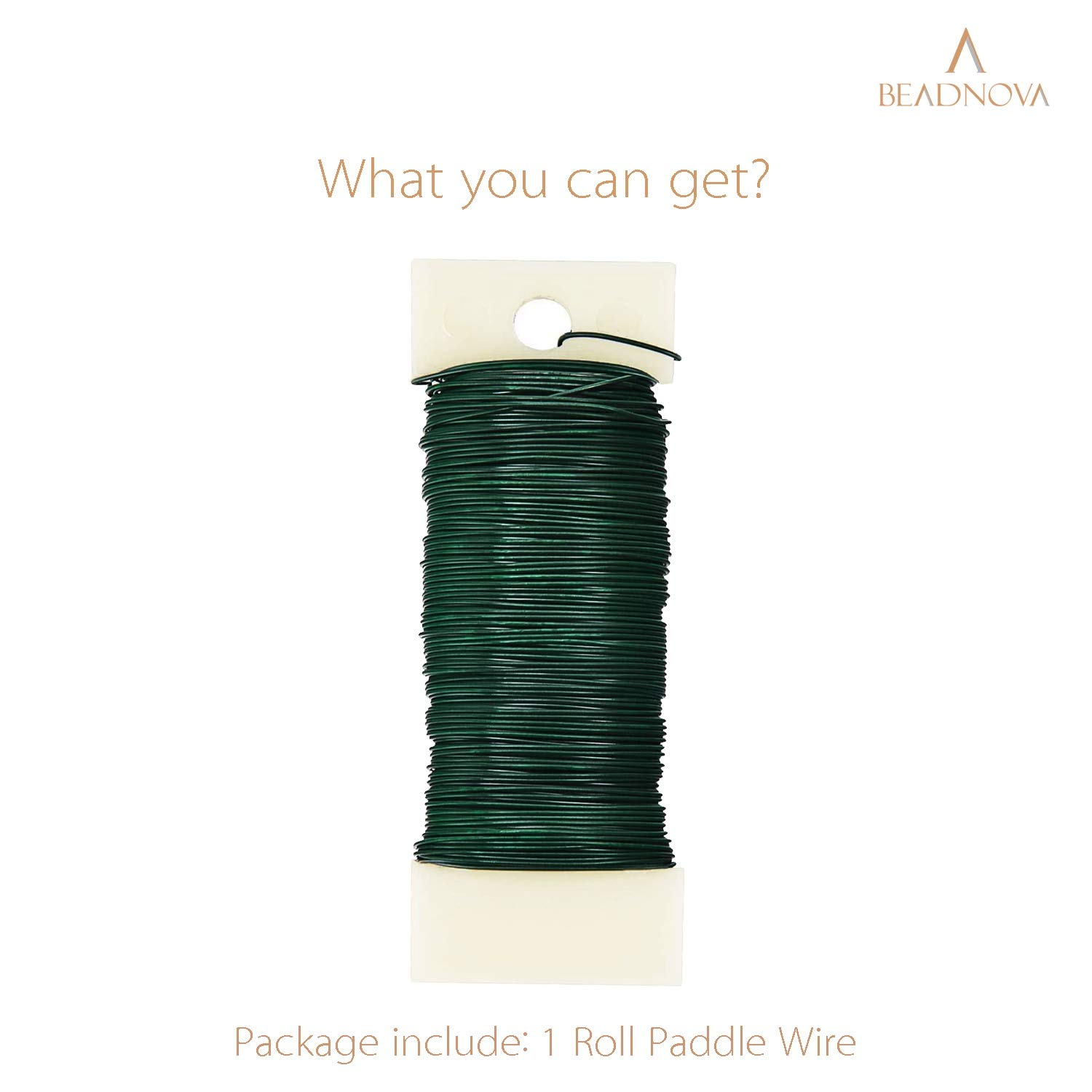Floral Wire 38 Yards 22 Gauge Paddle Wire for Wreath Making Craft Florist Floral Flower Arrangements Garland - Image 3