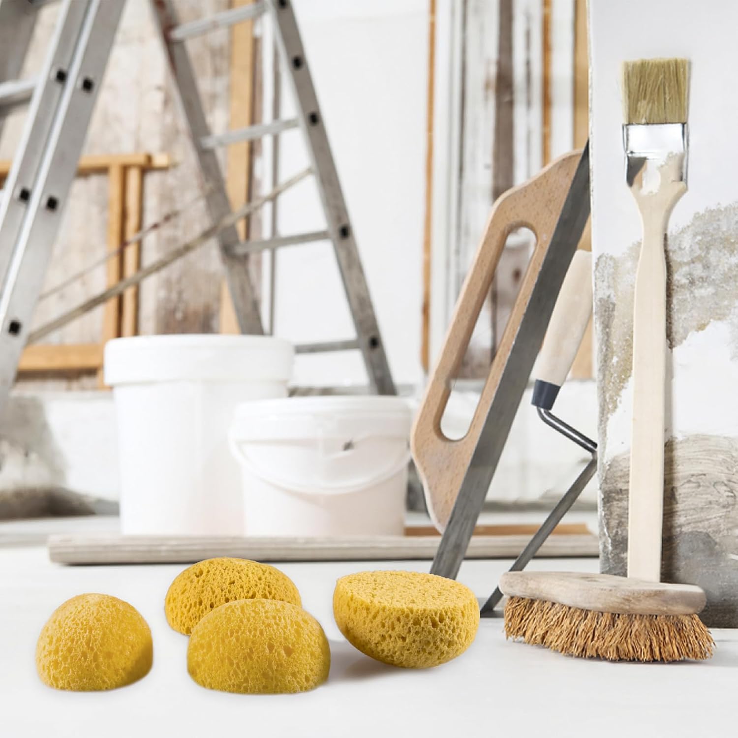 2PCS Knockdown Texture Sponge - Drywall Repair Texture Spray Drywall Texture Patch Sponge for Painting Ceiling Wall Knock Down Texture Tool Paint Sponge - Image 5