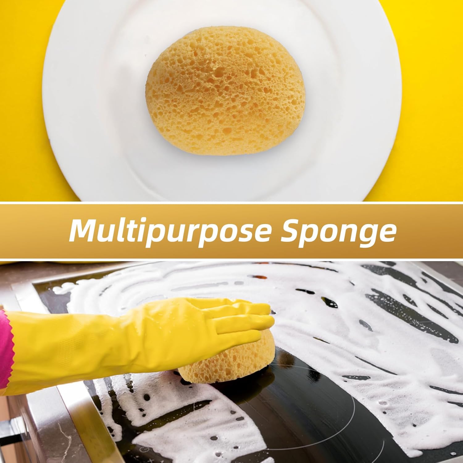 2PCS Knockdown Texture Sponge - Drywall Repair Texture Spray Drywall Texture Patch Sponge for Painting Ceiling Wall Knock Down Texture Tool Paint Sponge - Image 6