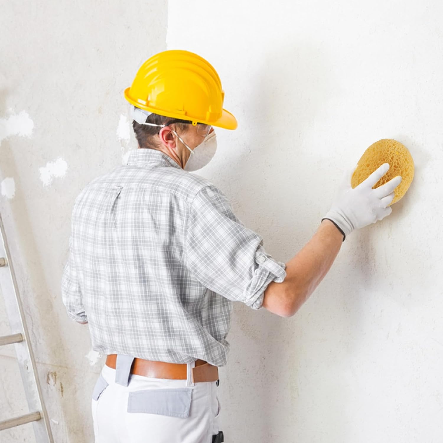2PCS Knockdown Texture Sponge - Drywall Repair Texture Spray Drywall Texture Patch Sponge for Painting Ceiling Wall Knock Down Texture Tool Paint Sponge - Image 7
