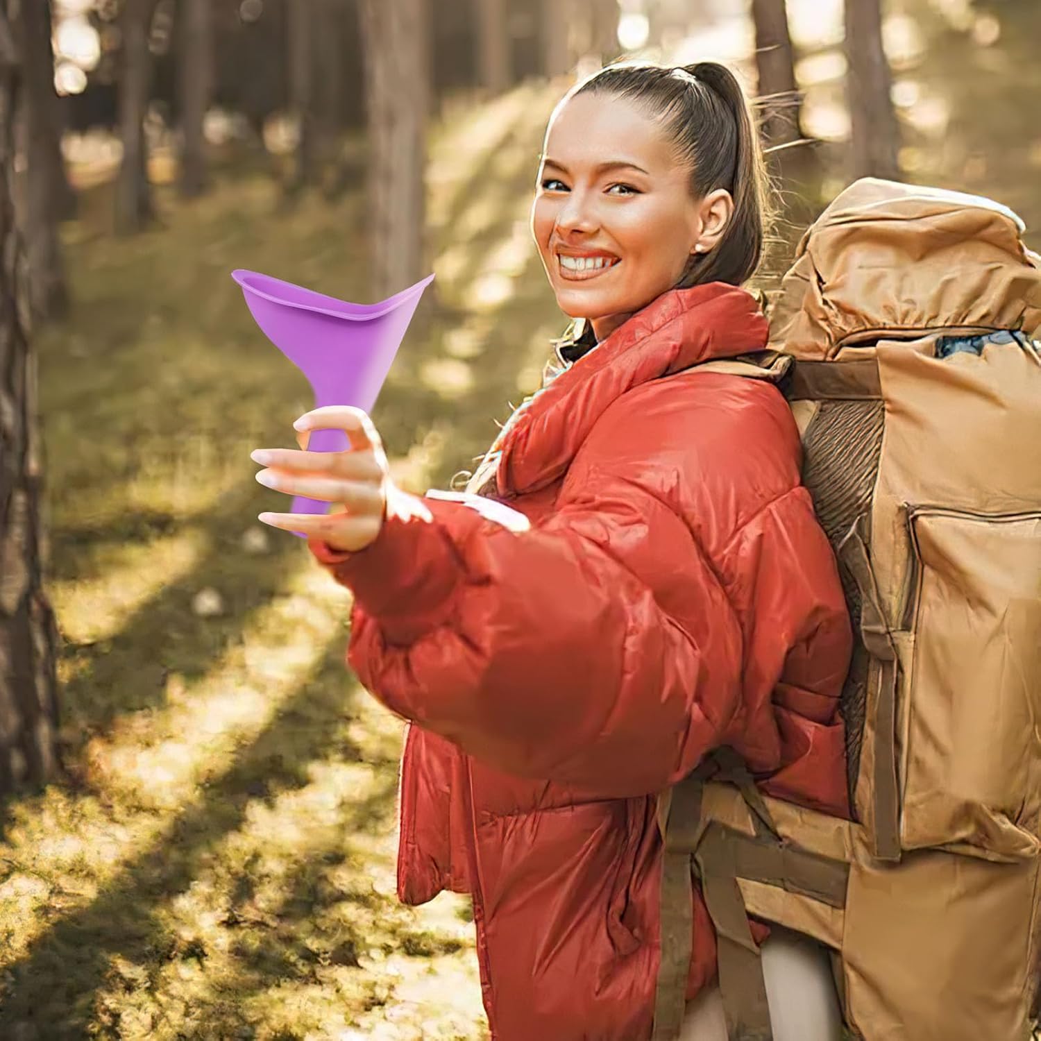Female Urinal, 4PCS Portable Urination Device Pee Funnel for Travel Camping Hiking, Outdoor Activities, Camping, As a Gift for Women's Equality Day That Benefits Female Health - Image 5