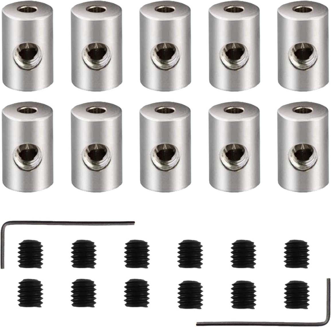 Pin Locking Backs Pin Locks Backs Locking Pinbacking Pinback Clasp for Insignia Name Tag Landyards Badge (10pcs, Allen Wrench Included) - Image 1