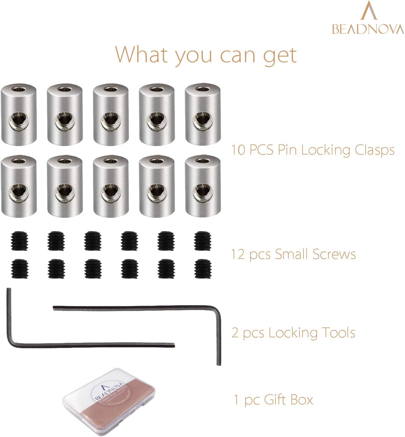 Pin Locking Backs Pin Locks Backs Locking Pinbacking Pinback Clasp for Insignia Name Tag Landyards Badge (10pcs, Allen Wrench Included) - Image 2