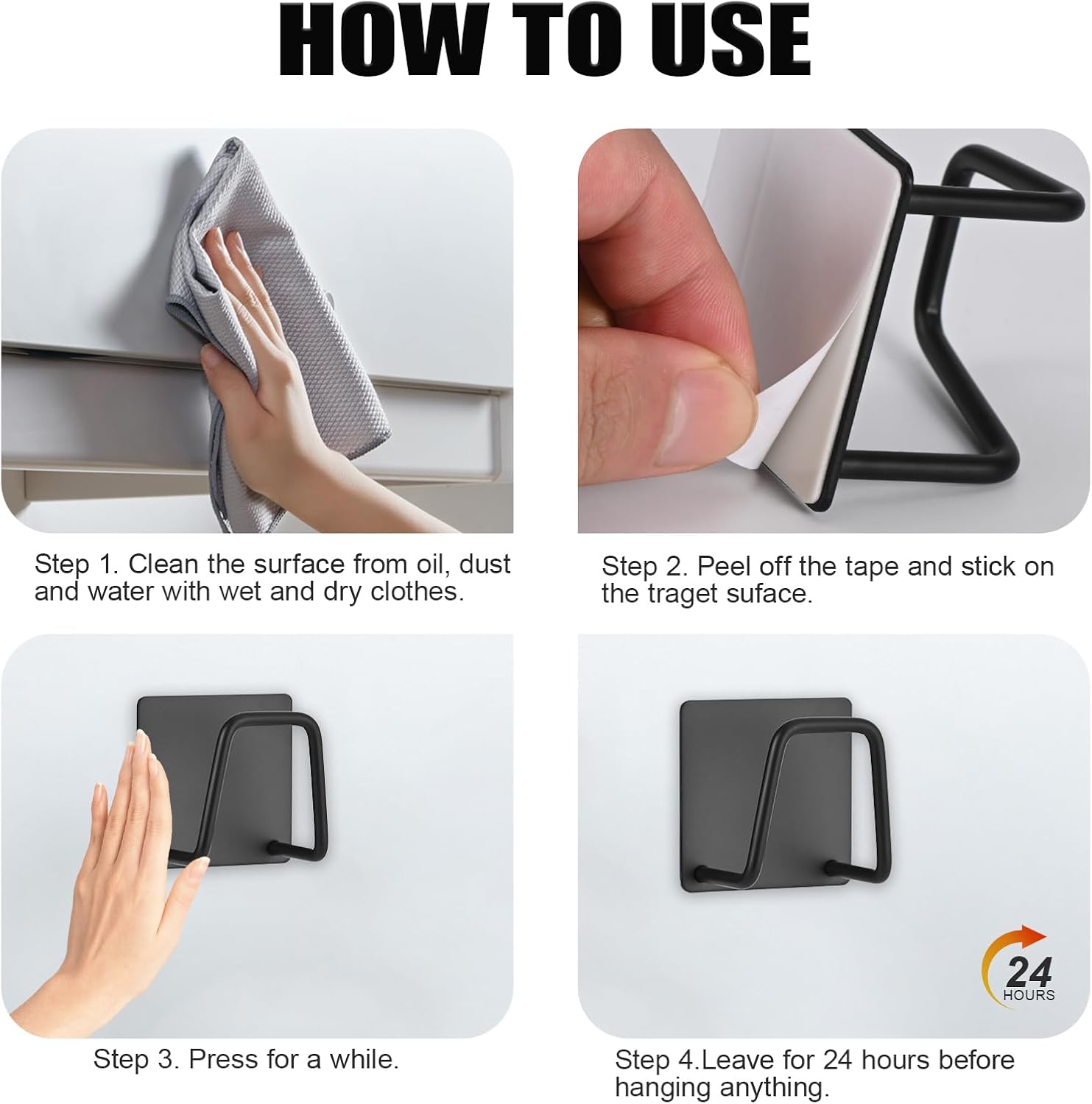 2-Pack Stainless Steel Sponge Holder for Kitchen Sink - Rustproof Brushed SUS304 Sponge Caddy Organizer, Wall/Surface Mount, Drainage Design, Clutter-Free Storage - Image 4