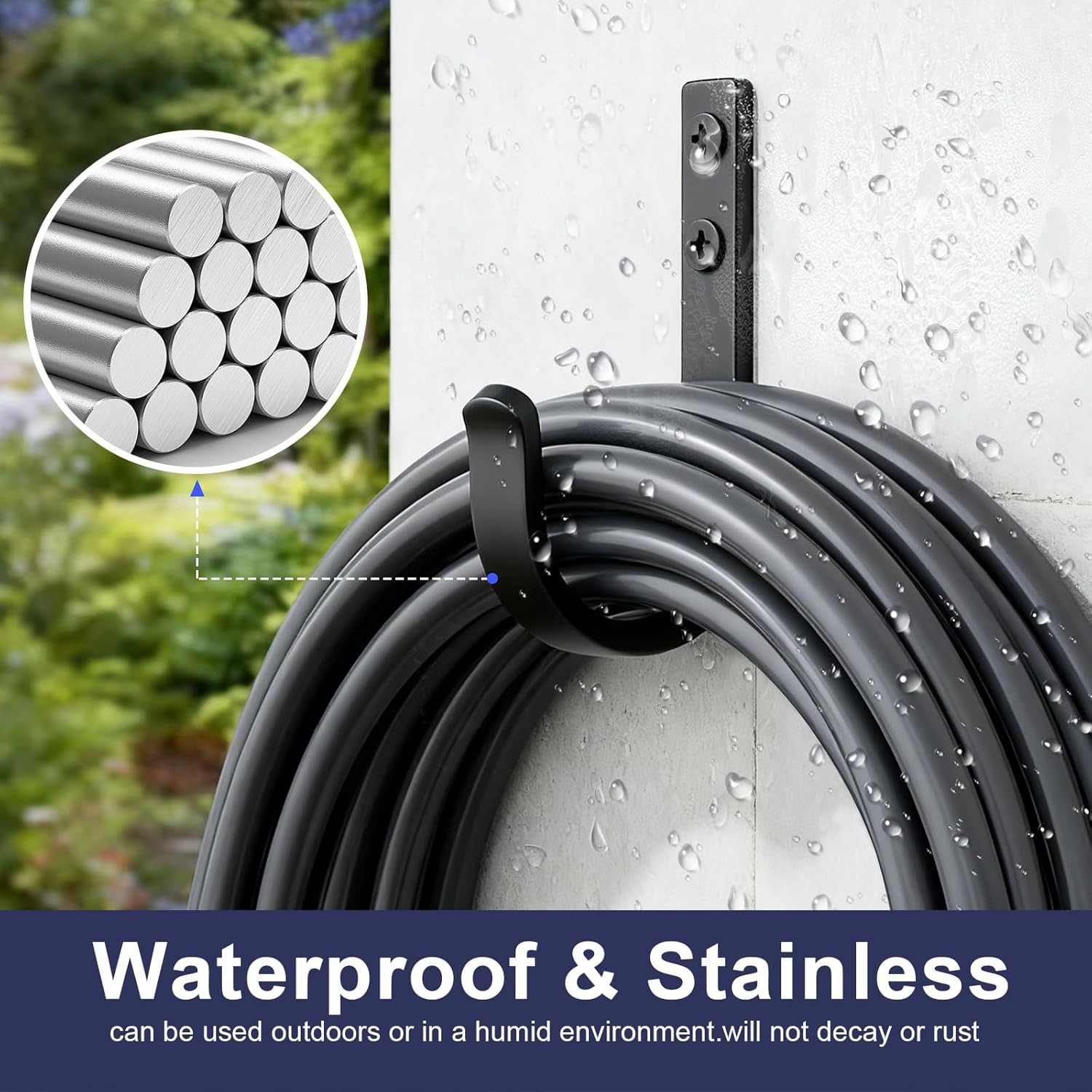 Wall Hooks 4 Pack, 22LB Load-Bearing Black l Heavy Duty Hooks with Expansion Nails - Wall Mounted Coat Rack, Key Holder, Towel Hanger for Bathroom, Kitchen, Outdoor - Decorative Hooks - Image 4