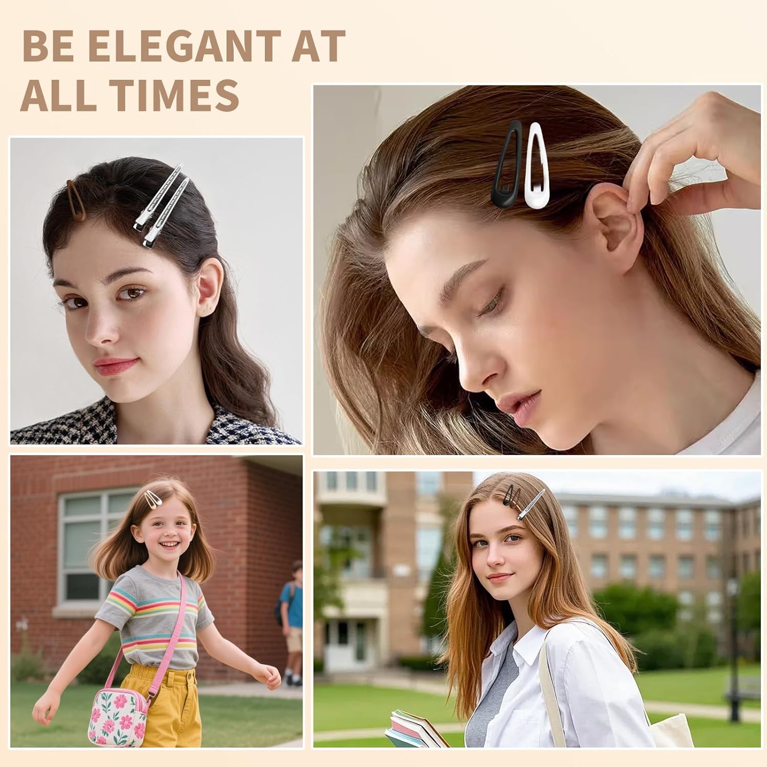 30PCS Hair Clips for Women, Girls & Hair Pins: l Non-Slip 20 Mini 1.89